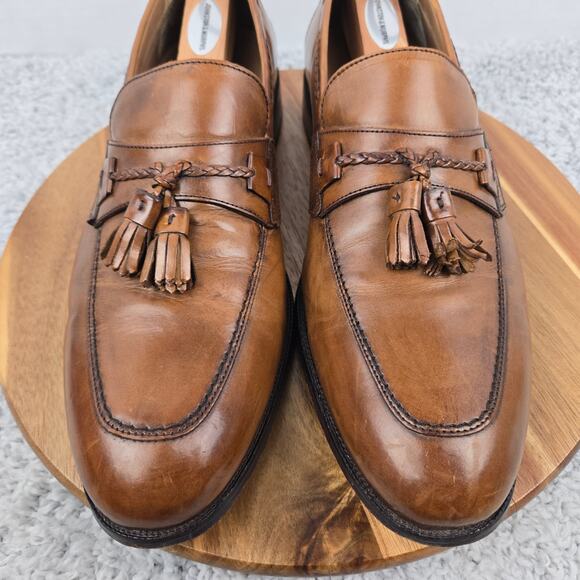 Johnston and Murphy Mens 11W Wide Signature Series Brown Casual Tasseled Loafer main image 10